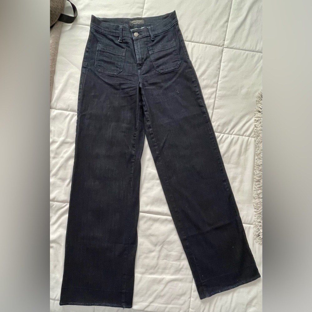 Banana Republic High Rise Wide Leg Jeans